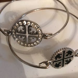Two for one silver bracelets